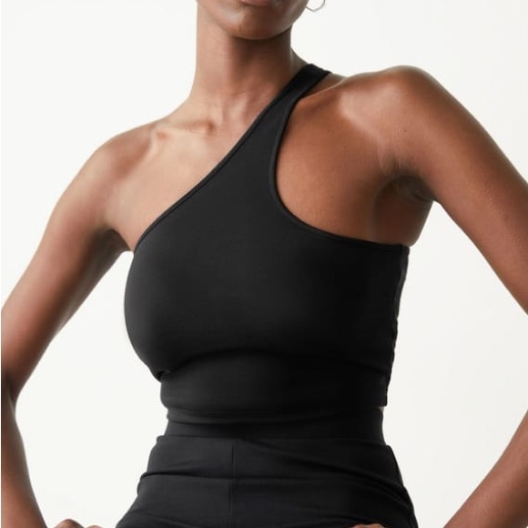 & Other Stories Asymmetrical One-Shoulder Crop Tank Top - Picture 5 of 5